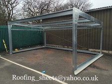 Steel framed building kit - building, with