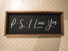 "p.s i love you" .framed