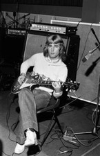 Rick Parfitt lead guitar in the rock group Status Quo rehearses in- Old Photo 2