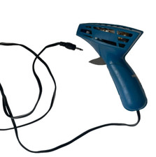 Retro  handcontrolled/ held car heater Blue