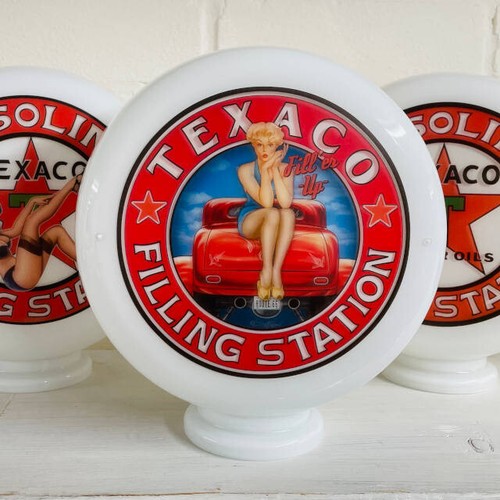 Texaco gasoline fill her - texaco, up