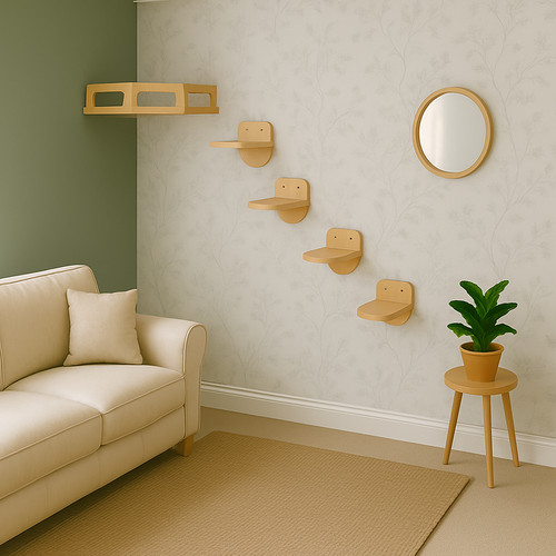 Cat wall furniture set - cat, –