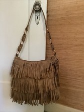 Big Buddha Boho Tan Fringed