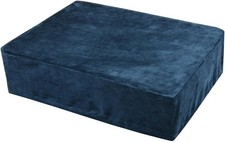 Stretch velvet blue - 1,