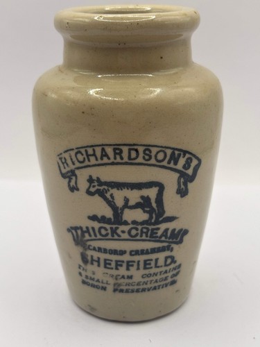Old advertising cream pot