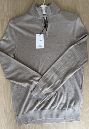 Reiss men quarter zip jumper - quarter,