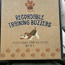 4 Pack of Voice Recordable Dog Training Buzzers for Effective Communication