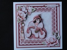 Happy Birthday Card Art Deco