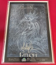FATHOM #1 ◆ WW PHILLY NEGATIVE VIP EDITION ◆ QUAD SIGNED ◆ MICHAEL TURNER ◆ 2005