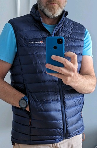 Montane down gilet large blue - large,
