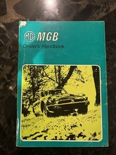 MGB Roadster - UK DRIVERS INSTRUCTION & MAINTENANCE HANDBOOK - Good Condition