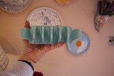 Vintage Poole Pottery Toast Rack – Turquoise Ceramic Mid Century Design England