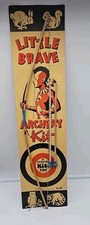 Rare 1952 Kits Toy Little Brave Beaver Archery Bow Target Set 1950s Native Look