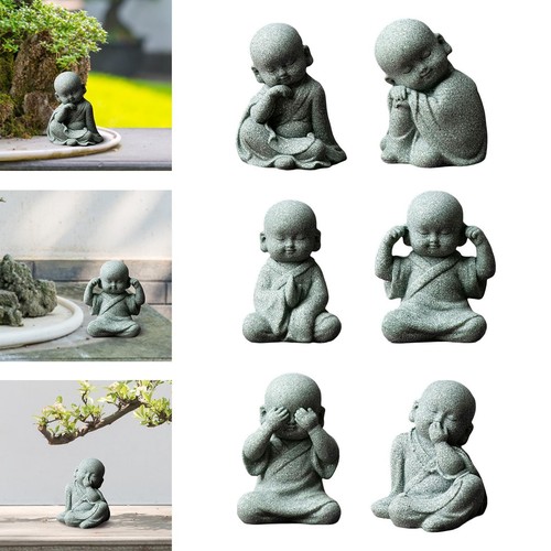 Monk figurine buddha statue - monk,
