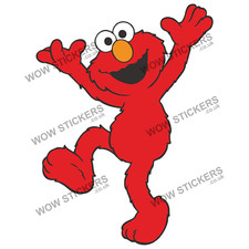 Elmo sesame street sticker - (c),