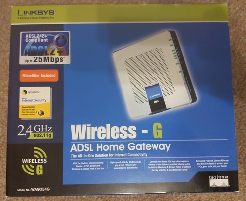 Linksys cisco wag354g - wag354g, 4-port