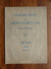 Midsummers Day Four Pieces Marjorie Helyar Stainer Bell Violin Sheet Music