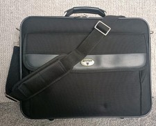 Antler Laptop Travel Bag Black, briefcase style, shoulder strap, lockable zips