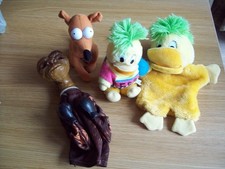 Soft toy bundle ET boxer/Edd the duck/Edd puppet/Simpsons Dog