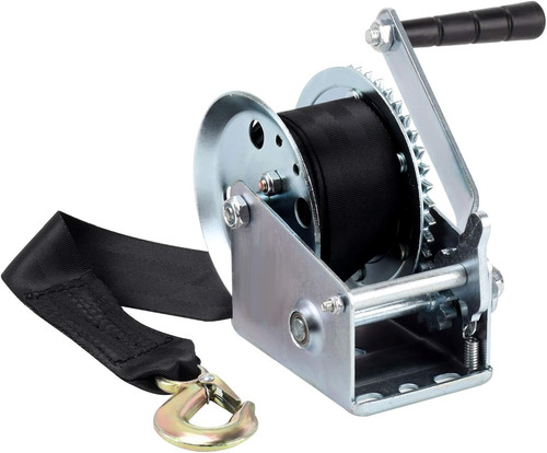 Trailer winch strap tow - winch,