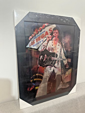3D  Elvis Presley Black Framed Wall Art Poster - 3-in-1 Design