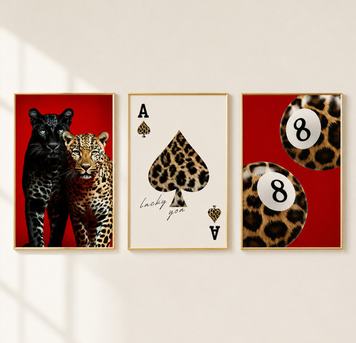 Leopard wall art - wall, of