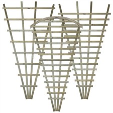 6ft x 3ft Wooden Fan Trellis