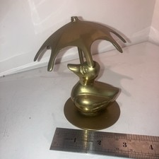 Vintage Solid Brass Duck with