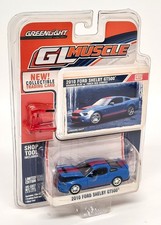 Greenlight 1/64 Ford Shelby Mustang GT500 2010 Blue Diecast Model Car