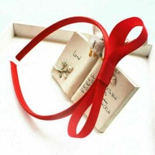 Red Bow Matilda Style Snow White Satin Girls Hairband Headband Red UK
