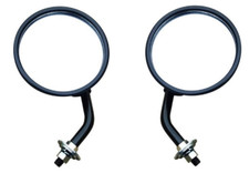 LAND ROVER SERIES 2, 2A & 3 NEW ROUND WING MIRRORS WITH ARMS PAIR (X2) - 562912