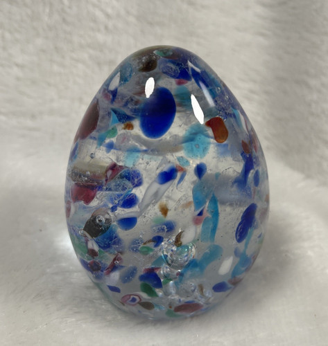 Murano glass egg - glass,