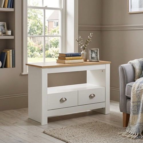 Stand white and oak unit - stand,