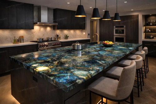 Labradorite blue granite - labradorite,