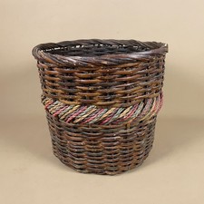 Dark Wicker Basket Tall