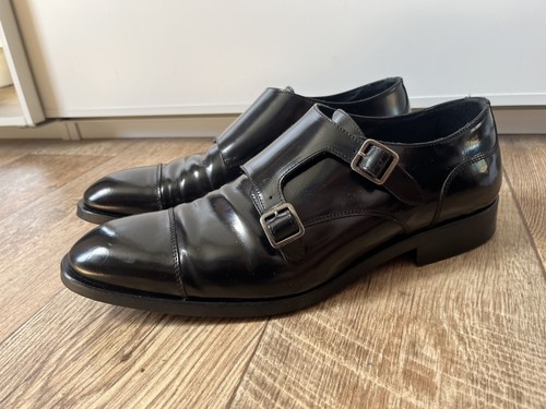 Reiss black leather double - reiss,