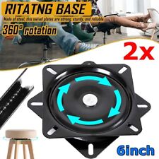 2x Heavy Duty Noise Free Seat Swivel Mounts Boat 360 Rotating Turntable Stool UK
