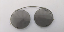 VINTAGE / ANTIQUE PAIR SILVER METAL PINCE NEZ SUNGLASSES SPECTACLES  3 1/2  INCH
