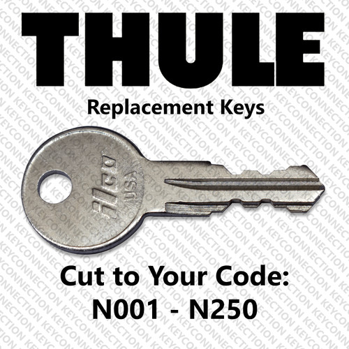Thule replacement key cut - key,