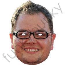 Alan Carr Celebrity Card Face Mask - Ready To Wear - Fancy Dress