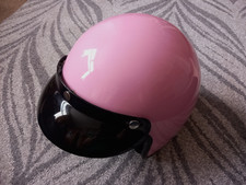 LEOPARD PINK MOTORCYCLE HELMET M 57 - 58  ECER 22-05