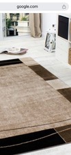 Rug Large Cappuccino Coloured Rug With Shades Of Brown Pattern On Edges FREE