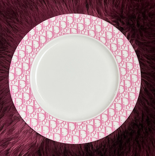 Dior monogram plate pink - dior,