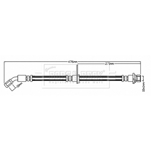 Brake hose for honda civic - brake, mk5