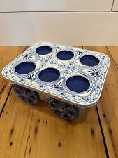 Ornate Hand-Painted Wood Tea