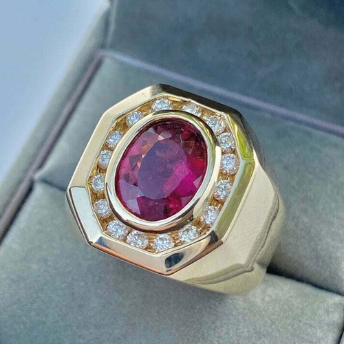 14k yellow gold over - gold, 2.60ct