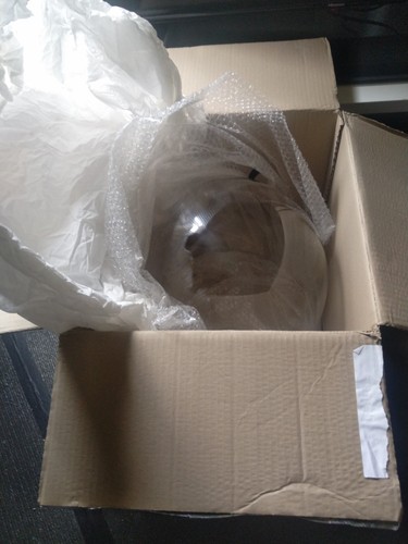 Large clear glass dome display - large,