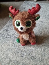 Ty Beanie Boo Boos 36684 Fudge the Christmas Reindeer Limited Edition Regular