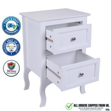 Large White Night Table