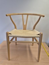 Wishbone Bentwood Beech Wood Chair Woven Seat Dining Room Furniture
